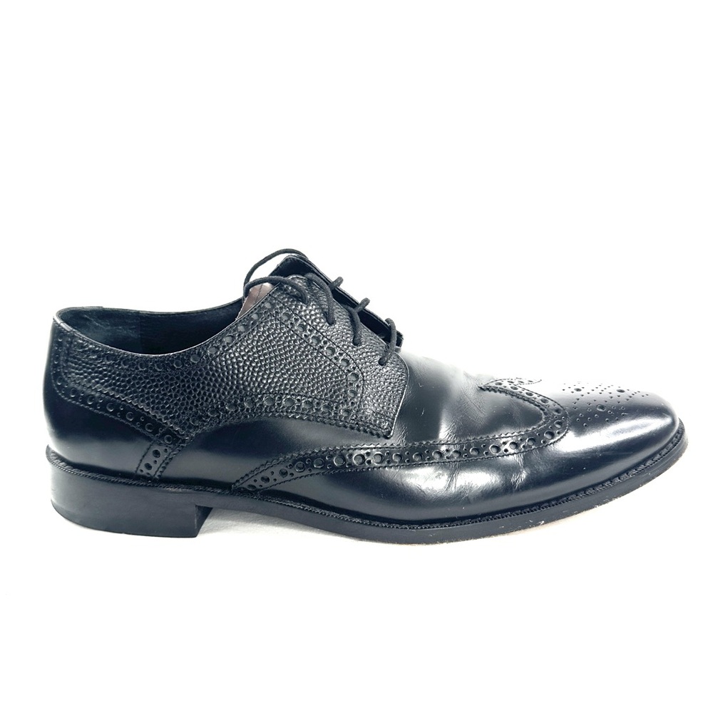 Cole Haan Men Size 10 Black Leather Cap Toe Oxford Dress Shoe 21127 Business